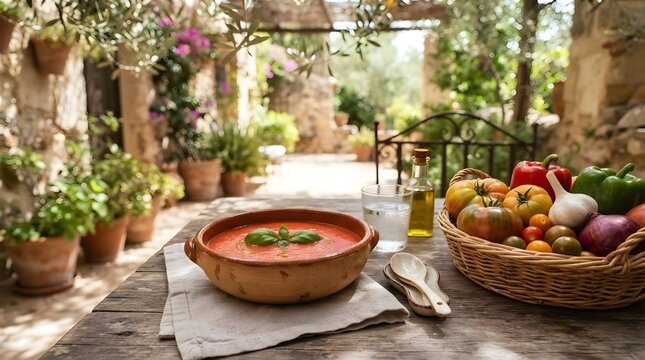 Gazpacho, salutare e fresco piatto estivo per una dieta sana e vegetariana