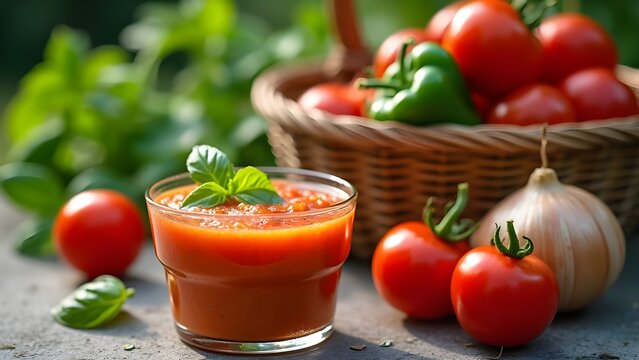 Gazpacho, salutare e fresco piatto estivo per una dieta sana e vegetariana