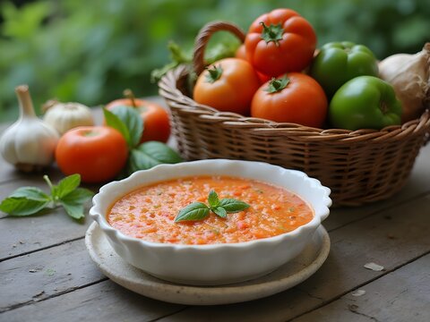 Gazpacho, salutare e fresco piatto estivo per una dieta sana e vegetariana