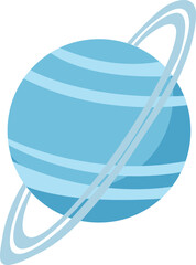 Planet with Rings for Space Exploration and Astronomy Design © Victory