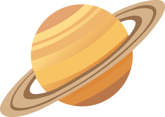 Saturn with Rings Space Astronomy Design © Victory