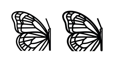 Butterfly Wing Close Up Insect Pattern Icon Set © liubomir118809