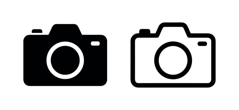 Digital camera photography icons