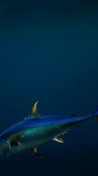 blue tuna fish in the sea
