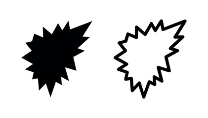 Starburst explosion comic bubble icons © liubomir118809