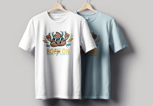 Rock On T Shirt Design Layout