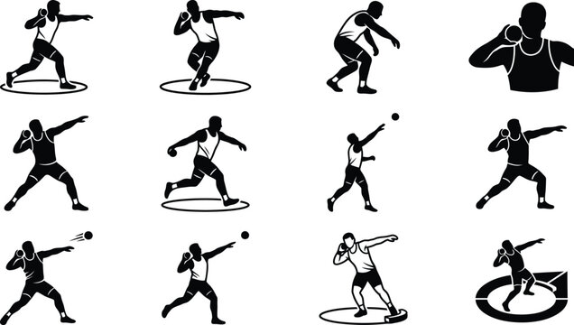 Black silhouette baseball player swings bat.