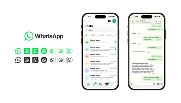 WhatsApp Meta UI Template 2026 Update. WhatsApp logo.
