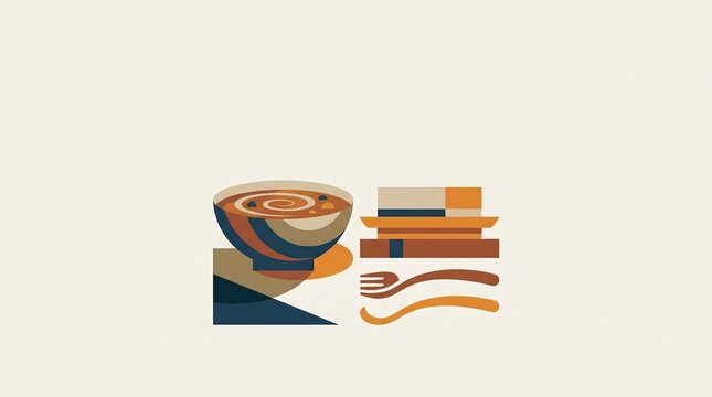 Thai Restaurant Business, Thai Food Dining Experience, raditional Thai Restaurant, Modern Illustration of Restaurant Dining Experience