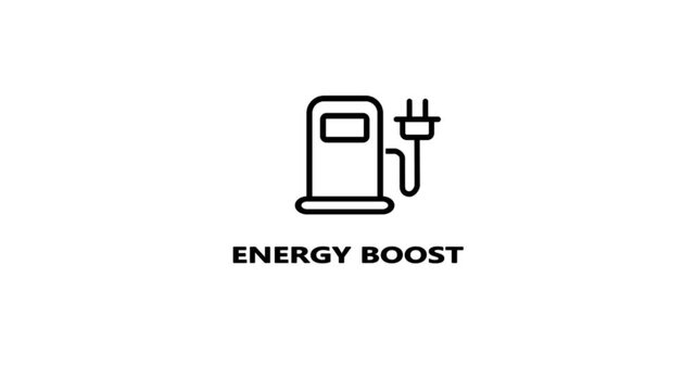 Electric vehicle charging station icon with lightning bolt and plug for energy boost charger