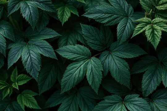 The Palmate Leaves: Dense Green Foliage Creating a Shaded Canopy