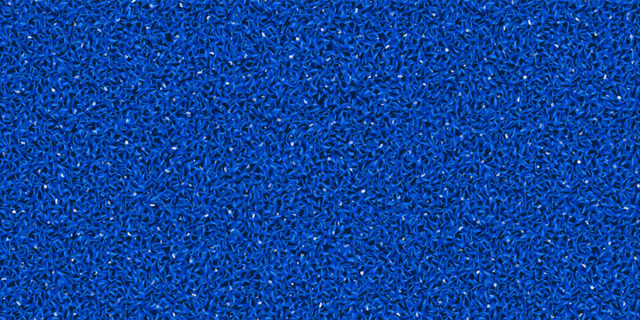 Padel tennis or pickleball court surface as a seamless bg. Blue fake grass texture with quartz sand pattern. Abstract sport field fon. Vector illustration