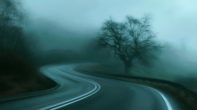  atmospheric photo, abstract color field, teal, black and grey tones dissolving into formless fog, pure color atmosphere suggesting depth without dir