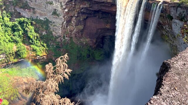 Kaieteur Falls and Potaro River in National park Essequibo Guyana