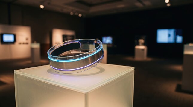 CES Innovation Technology, Futuristic Technology Display in Exhibition Space