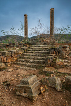 Exploring the ruins of ancient Greek structures in Ptolemais, Eastern Libya, which once flourished in trade and culture