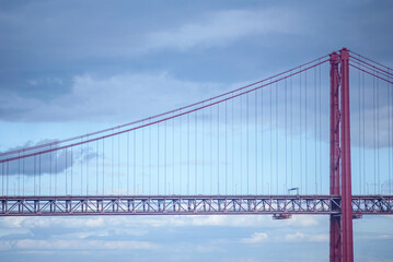 Fototapeta premium 25 de Abril Bridge in Lisbon, Portugal