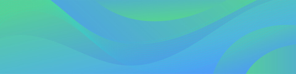 Obraz premium Modern Teal and Sky Blue Abstract Liquid Wave Background Banner