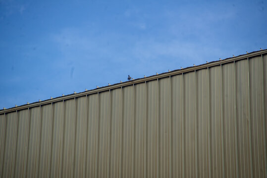 Large Industrial Metal Warehouse Building