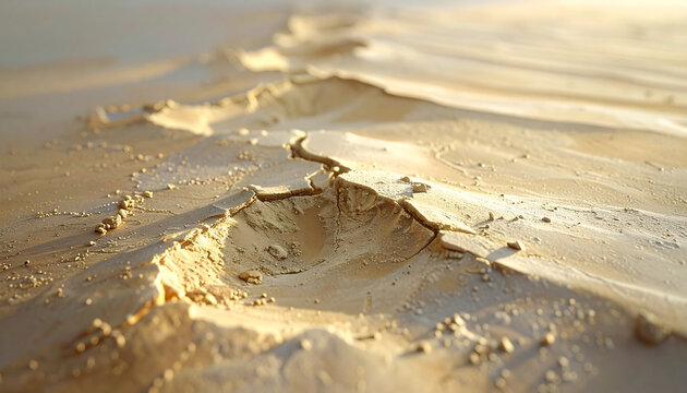 Close Up of Golden Sand Texture