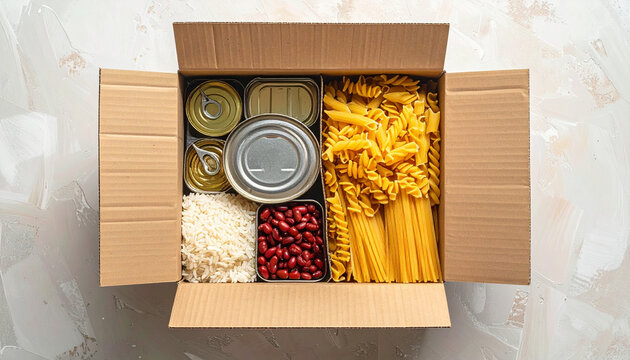 Top View of Healthy Food Storage Box