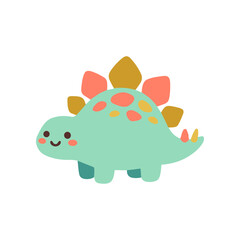 Cute cartoon dinosaur toy figure. © daksarupa
