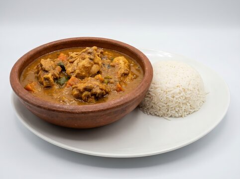 Delicious Malian Tigad&egrave;gu&egrave;na with Rice Dish
