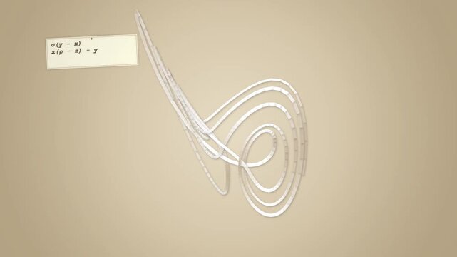 Animated Lorenz Attractor Visualization with Chaos Theory Equations