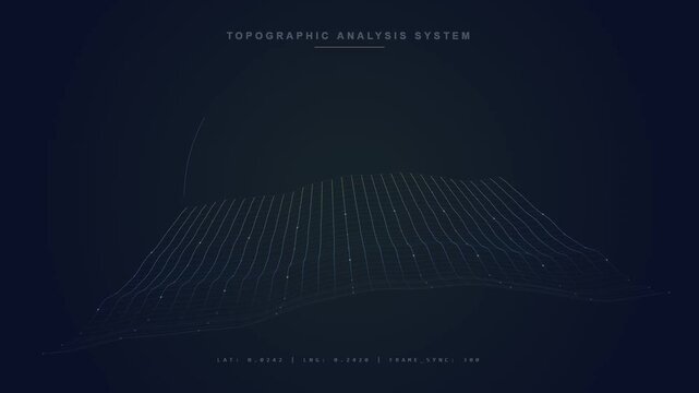 Digital Topographic Surface Analysis With Moving Grid Data Visualization