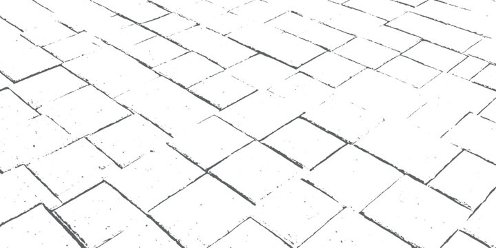 Grunge brick wall texture background with white bricks and gray mortar lines