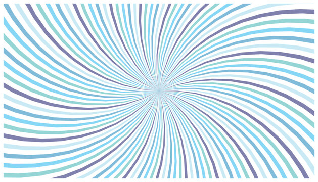 Abstract background with spiraling radial curved lines in blue and purple tones.