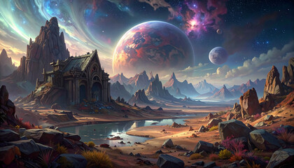 Fantasy Alien World Landscape