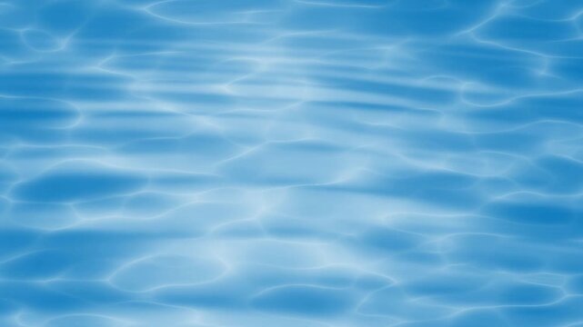 Water surface ripples create a calm and refreshing blue texture that reflects sunlight beautifully.