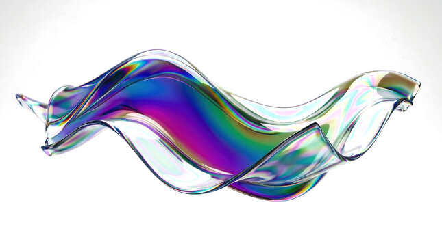 A colorful abstract illustration of flowing liquid creates a mesmerizing pattern.
