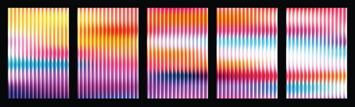 Abstract wave ripple background with smooth gradient and soft vertical motion lines for modern technology concept, used today to express calm energy, clean style, glass overlay, and professional