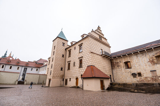 Lobkowicz Palace stands in the Prague Castle complex, showcasing history and culture from the Lobkowicz family in the Czech Republic
