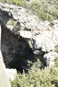 View of Heaven and Hell Sinkhole (Cennet ve Cehennem) in Mersin, Turkey