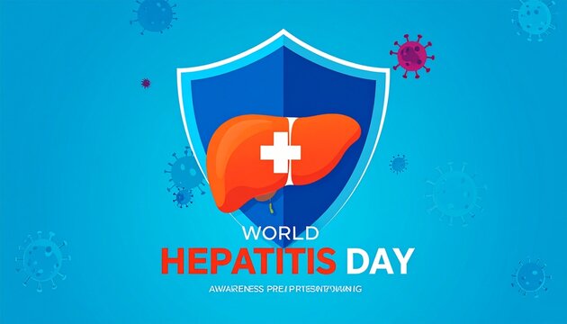 World Hepatitis Day Shield Awareness Graphic