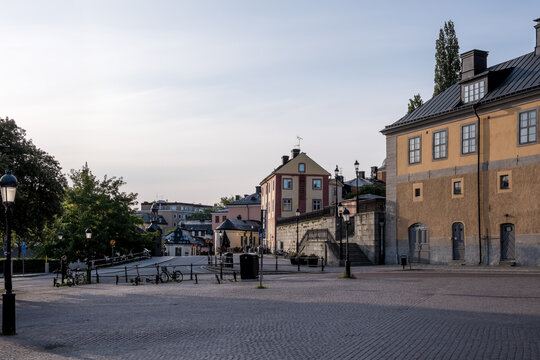 View of S:t Eriks torg in Uppsala, Sweden, featuring historic sites and local heritage with quiet streets and buildings