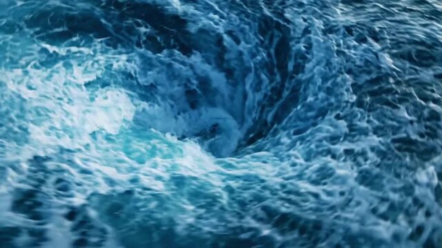 Abstract twisting rip tide ocean loop background creates wave motion and fluid movement