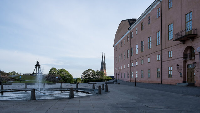 View of Uppsala Castle and Cathedral showcasing the link between royal and religious power