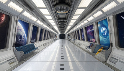 Futuristic Space Corridor