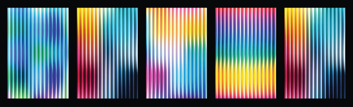 Abstract glass fractal background with flowing lines and vibrant gradient waves, ripple, modern futuristic pattern with dynamic distortion, grain, and smooth motion effect