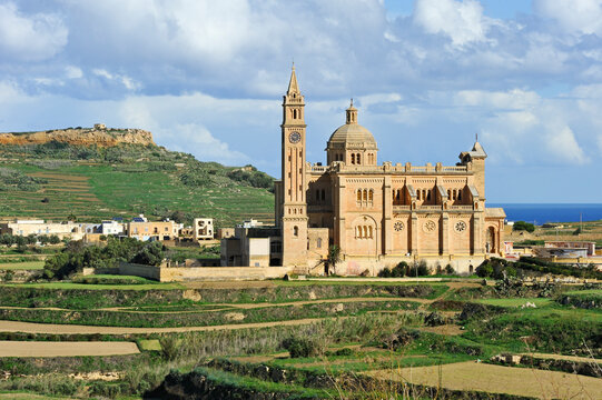 Visit the Basilica of the National Shrine of the Blessed Virgin of Ta Pinu in Gharb on Gozo Island, Malta's Southern European region