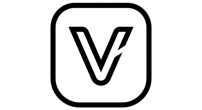 Modern V Letter Logo Design.