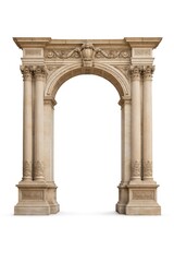 Obraz premium Elegant classical stone archway with ornate columns