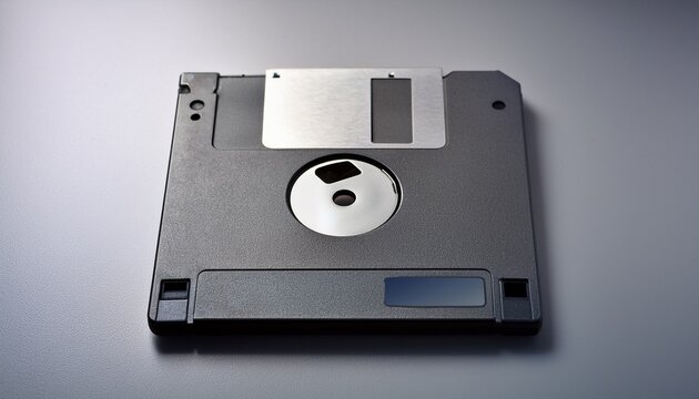 old gray floppy disk storage device