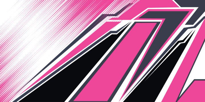 Abstract sporty background with exclusive colors. Abstract racing graphic design, vector design for vehicle wrap, t-shirt, jersey, gamer, esport, racing car, rally, and adventure ready to print.
