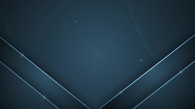 Elegant background with gold diagonal lines animation, Abstract background with diagonal gold lines and subtle star-like sparkles