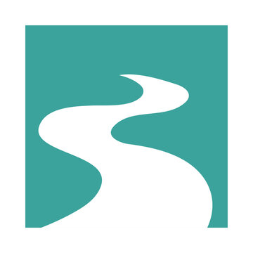 Modern Curved Road Logo Design with Abstract Path Symbol for Navigation, Travel, Transportation, Business Growth, and Corporate Branding
